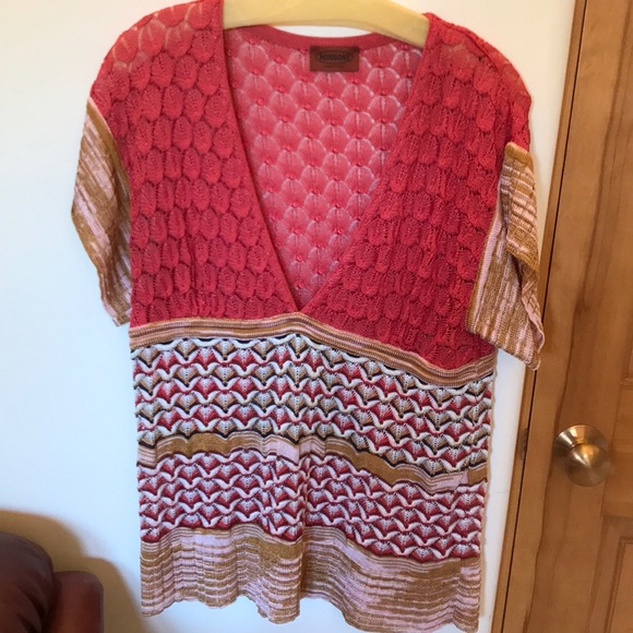 Missoni Woven V-neck Top - Picture 1 of 7